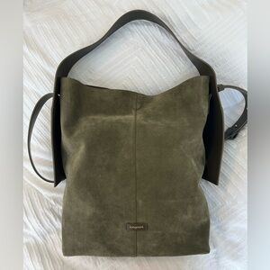 Songmont Large Drippy Tote Bag Olive Green